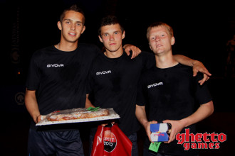 FC "Jūrmala" spēlētāju trio uzvar "Ghetto Football" ielu futbola turnīrā FC "Jūrmala" spēlētāju trio uzvar "Ghetto Football" ielu futbola turnīrā