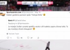Video: Pēc uzvaras pār Dāniju hokeja līdzjutējs ietur īpašu "maltīti" - notiesā tualetes papīra rulli
