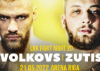 21. maijā Zutis cīnīsies pret Volkovu "LNK Boxing" cīņu šovā "Arēnā Rīga"