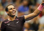 Nadals ar izbīli pirmajā setā pārvar ''US Open'' pirmo kārtu