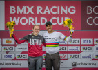 Ātrā Stūriška uzvar arī Pasaules kausa sestajā posmā BMX superkrosā