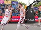 3x3 basketbolisti pārspēj Lietuvu un cīnīsies par Eiropas spēļu medaļām
