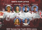 Pirmo reizi Latvijā prestižais Eiropas kauss jauniešiem šautriņu mešanā ar spēcīgu sastāvu