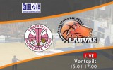 15. janvārī 17:00 "Ventspils" - "Liepājas lauvas"