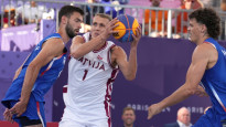 Francijas 3x3 basketbolisti: "Miezis olimpiskajā turnīrā spēlē neticami labi"