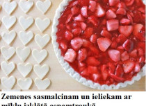 Foto: Sirsniņkūka ar zemenēm soli pa solim