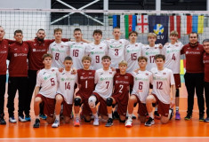 Latvijas U-16 puišu volejbola izlase Eiropas čempionāta kvalifikācijas turnīrā uzvar Azerbaidžānu