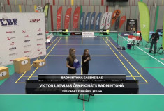 Tiešraide: <b>Latvijas čempionāts badmintonā 2025 </b><br> Finālspēles