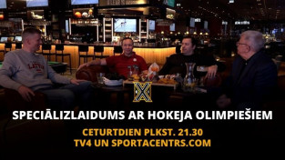 Šovakar <i>eXi</i> speciālizlaidums ar bijušajiem hokeja olimpiešiem Sorokinu un Tribuncovu