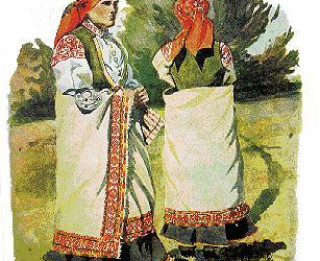 Foto: Latviešu tautas tērps – latviešu kultūras piemineklis.