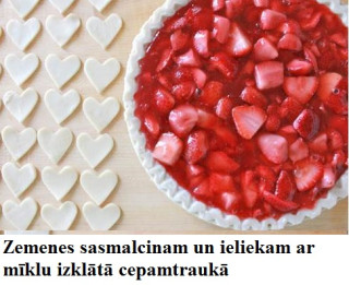Foto: Sirsniņkūka ar zemenēm soli pa solim