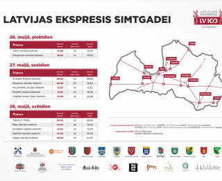 LATVIJAS EKSPRESIS SIMTGADEI jau ceļa jūtīs!