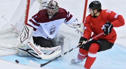 Latvija pret Šveici pasaules čempionātos