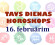 Tavs dienas horoskops 16. februārim