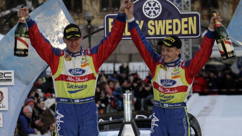 Pērn Zviedrijā triumfēja Jarmo Lehtinens un Miko Hirvonens
Foto: AP/Scanpix