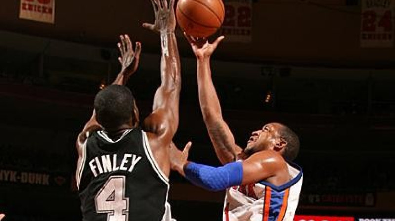 Spēle starp Ņujorkas "Knicks" un Sanantonio "Spurs" komandām noslēdzās tikai pagarinājumā
Foto: www.nba.com