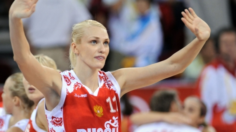 Krievijas rindās ar 17 punktiem rezultatīvākā bija Marija Stepanova.
Foto: AFP