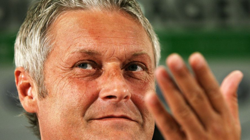 "Wolfsburg" galvenais treneris Armīns Fē
Foto: AFP