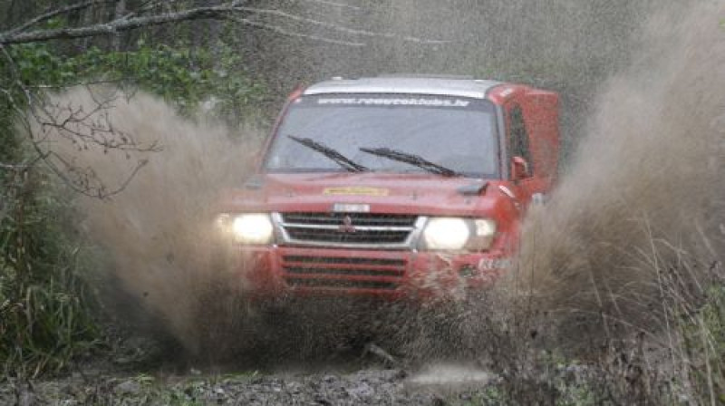 Jānis Naglis/ Jānis Naglis jun. pēdējā ātrumposmā izrauj uzvaru 
Foto: Iveta Kaminska, (“AutoEuro”)