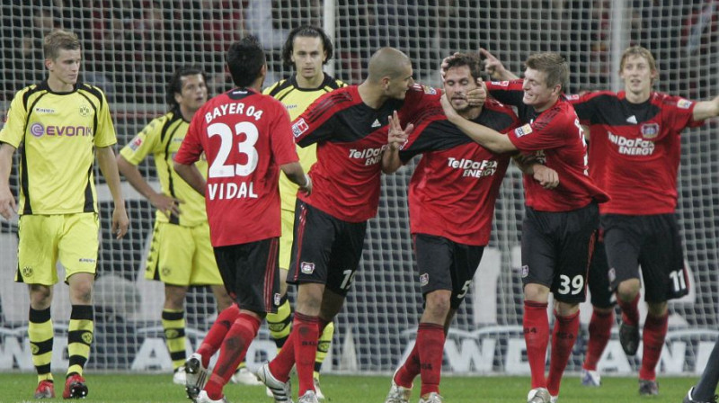 "Bayer 04" futbolisti tikko panākuši 1:1
Foto: AP/Scanpix