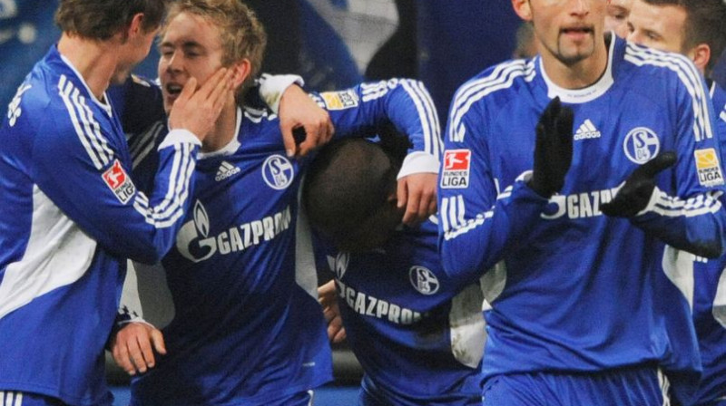 Gelzenkirhenes "Schalke 04" līksmo
Foto: AFP/Scanpix