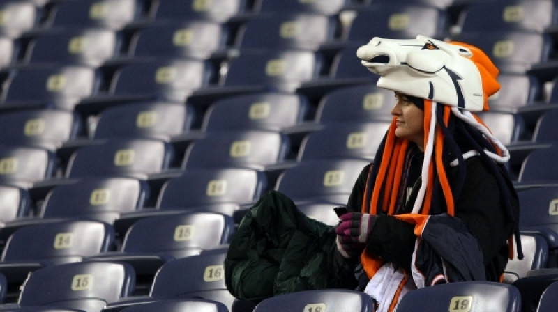 Denveras "Broncos" līdzjutējs pēc zaudējuma
Foto: AFP/Scanpix