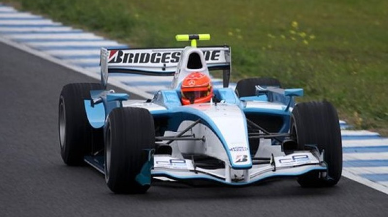 Mihaels Šūmahers testu laikā
Foto: www.formula1.com