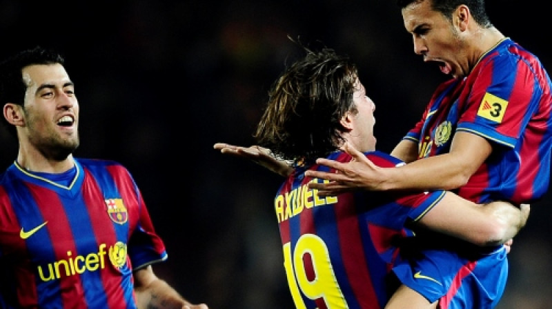 "Barcelona" futbolistu prieki 
Foto: AP/ Scanpix Sweden