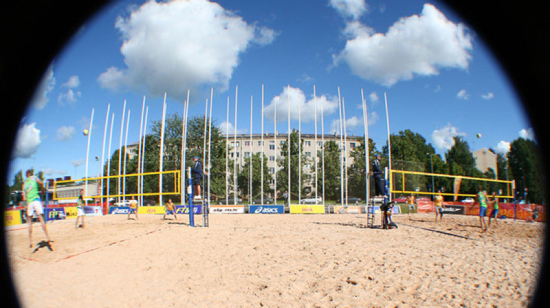 Olimpiskā Sporta centra pludmales volejbola laukumi
Foto: Renārs Buivids