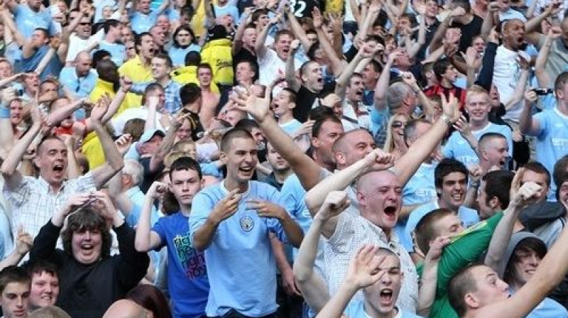 "Manchester City" līdzjutēji. Foto: PA Wire/Press Association Image