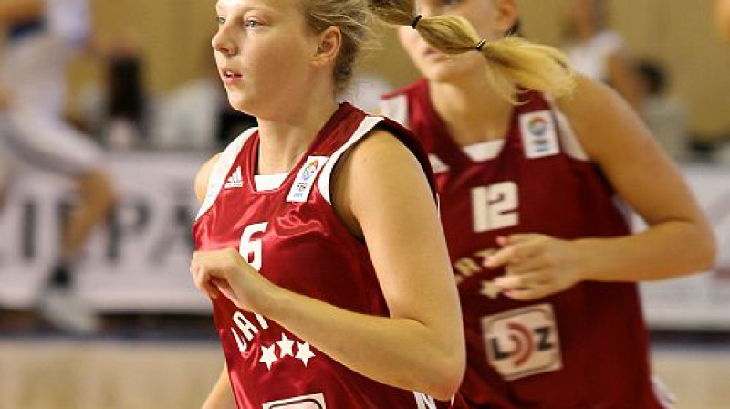 U-20 izlases bronzas meitene Laura Puriņa guva 20 punktus