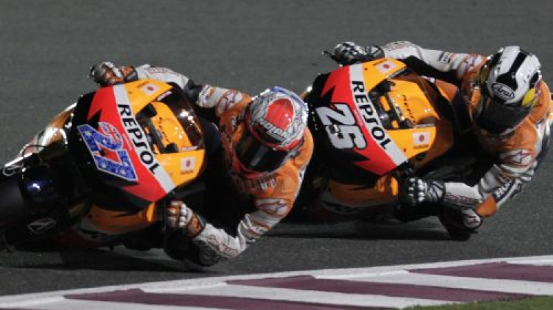 Keisijs Stouners un Dani Pedrosa
Foto: AFP/Scanpix