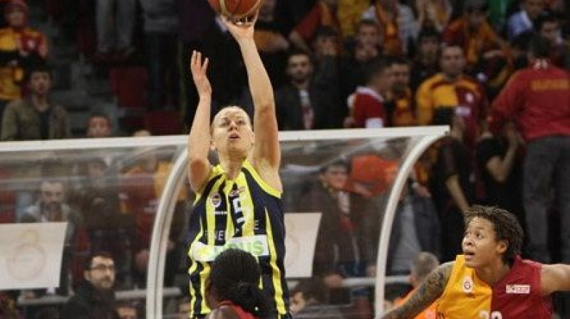 Anete Jēkabsone-Žogota spēlē ar "Galatasaray"
Foto: www.fenerbahce.org