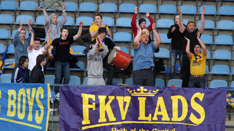 "Ventspils" līdzjutēji pamatoti gaida panākumu arī šodienas mačā 
Foto: FK "Ventspils"