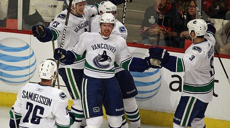 "Canucks" hokejisti
Foto: AFP/Scanpix