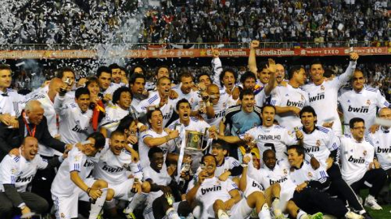 Madrides "Real" - 2010./2011. gada sezonas Spānijas Karaļa kausa ieguvēja
Foto: AP/ Scanpix