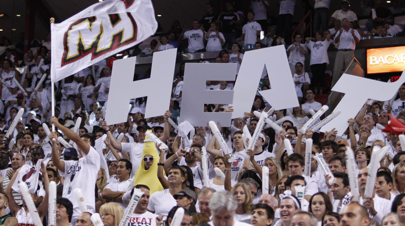 Maiami "Heat" līdzjutēji
Foto: AP/Scanpix