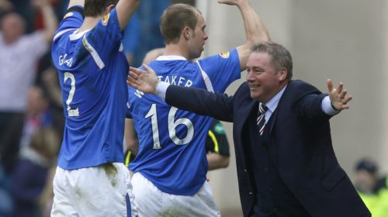 Alijam Makkoistam un "Rangers" komandai beidzot iemesls priecāties
Foto: Reuters/Scanpix