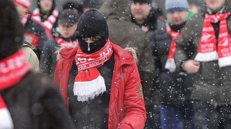 "Spartak" fani spēlē pret "Dinamo"
Foto: ITAR-TASS