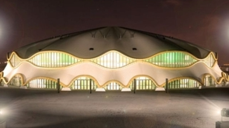 Ļubļanas halle, kurā tiks noskaidrotas divas izlases, kas 2013. gadā spēlēs Elitē
Foto: iihf.com