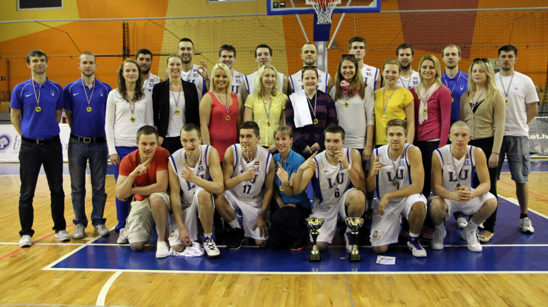 Latvijas Universitātes basketbolistiem dubulttriumfs Universiādē
Foto: Renārs Buivids