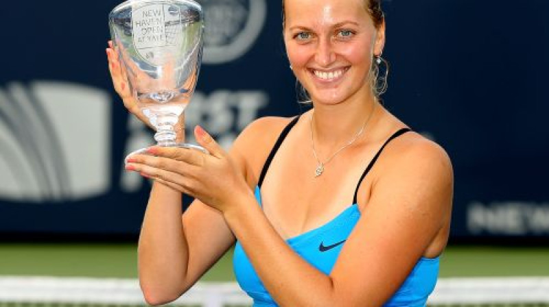 Pagājušā gada WTA ''Tour Championships'' čempione Petra Kvitova
Foto: AFP/Scanpix