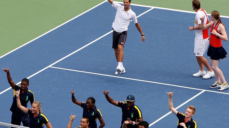 2011.gada "US Open" čempions Novaks Džokovičs iesācis ar deju
Foto: AFP/Scanpix