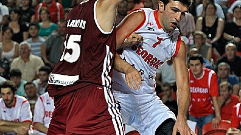 Gruzijas izlases līderis Zaza Pačulija.
Foto: fibaeurope.com