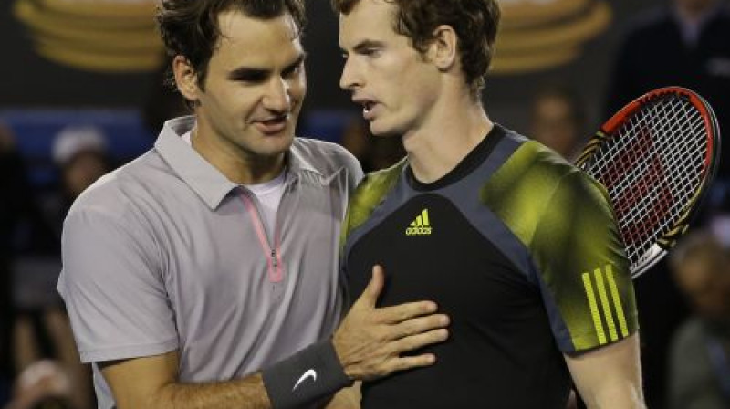 Rodžers Federers un Endijs Marejs
Foto: AFP/Scanpix