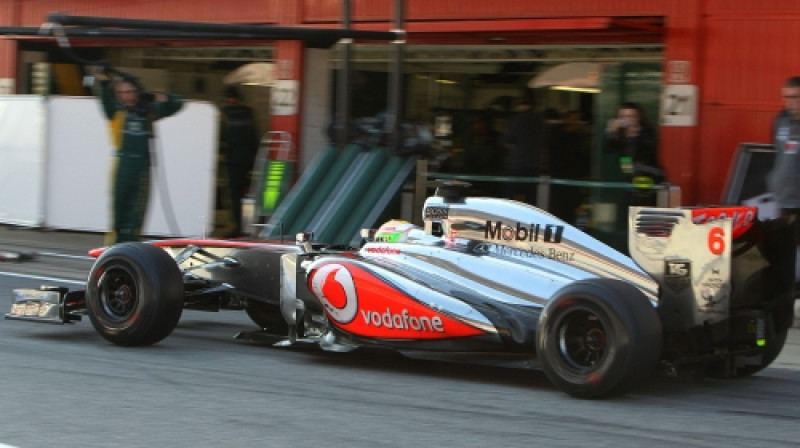 "Vodafone" atbalsta "McLaren" kopš 2007. gada
Foto: SIPA/Scanpix