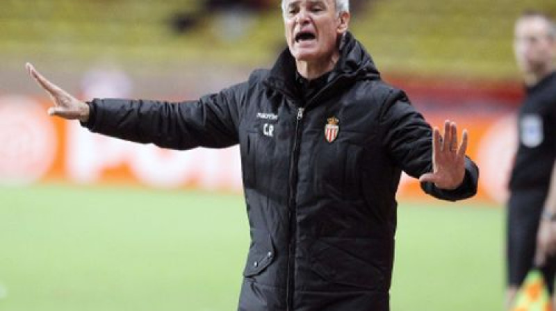 "Monaco" galvenais treneris Klaudio Ranjēri
Foto: AFP/Scanpix