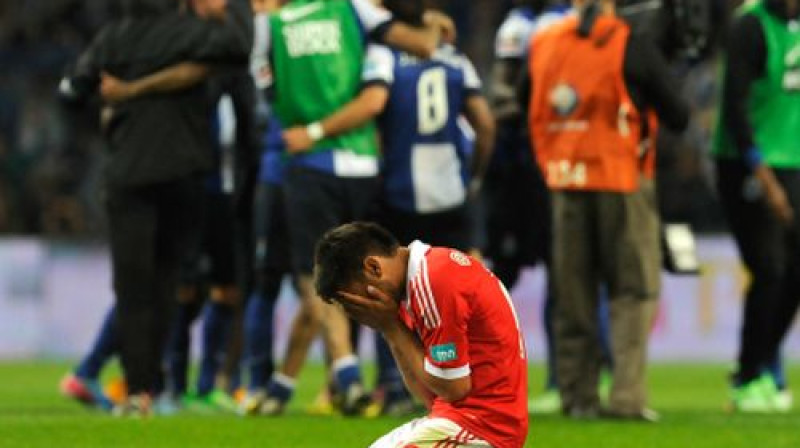 Lisabonas "Benfica" pirmais zaudējums sezonā, visticamāk, būs zaudēta titula vērtē
Foto: AP/Scanpix