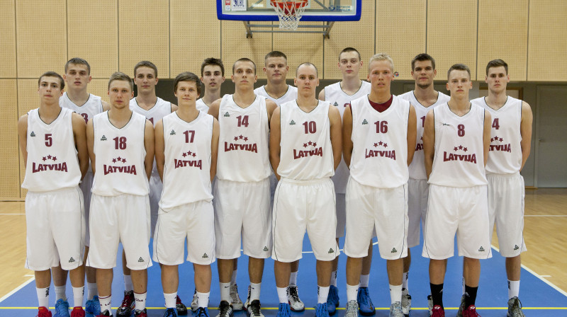 Latvijas U20 izlase: līdz Eiropas čempionātam nepilna nedēļa.
Foto: Rihards Streiķis