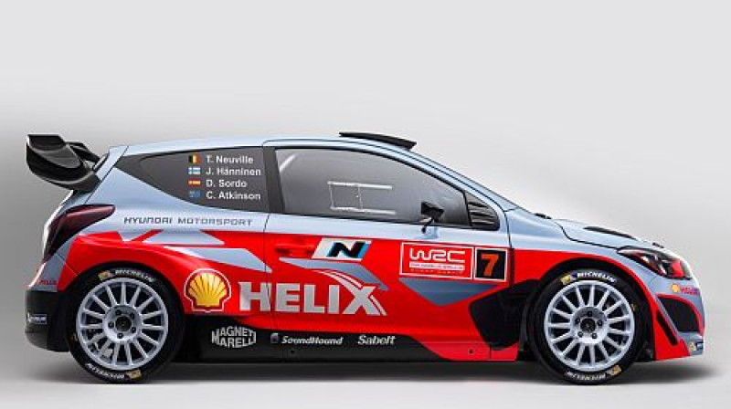 "Hyundai i20 WRC" mašīnas krāsojums
Foto: Hyundai Motorsport